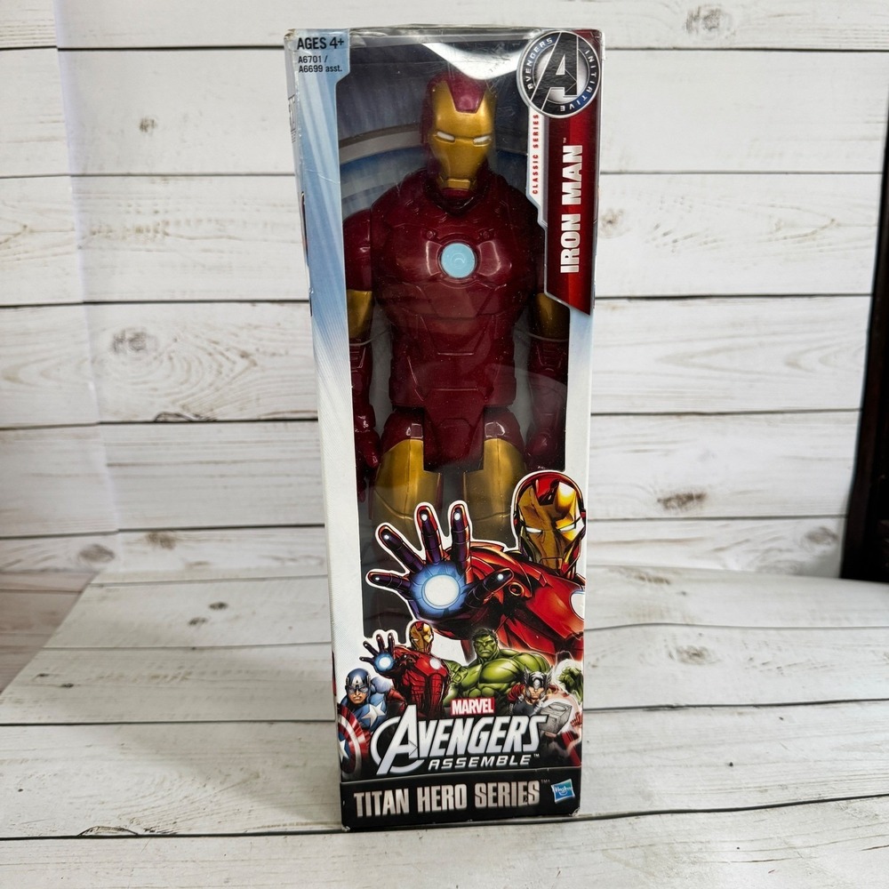 Marvel Avengers Titan Hero Series Iron Man 12" Action Figure Hasbro New In Box